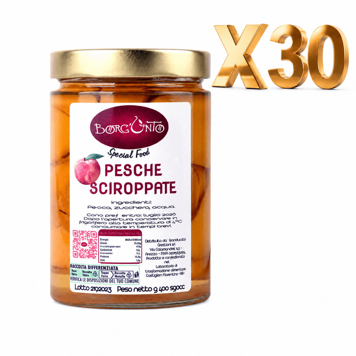 Pesche Sciroppate – Borgunto - Borgunto