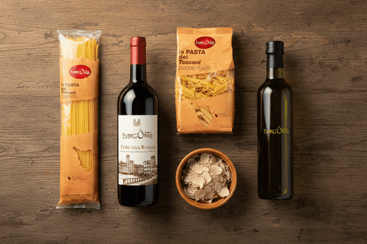 Olio Nuovo, Tartufo Bianco e Vino Rosso: Il Tris Stagionale che Definisce l’Autunno - Borgunto
