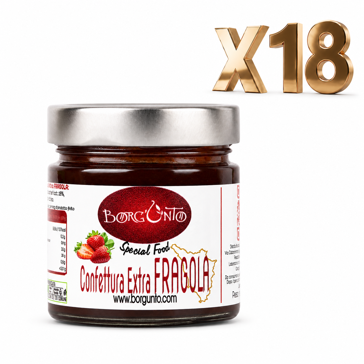 Confettura di Fragola Special Fruit – Borgunto