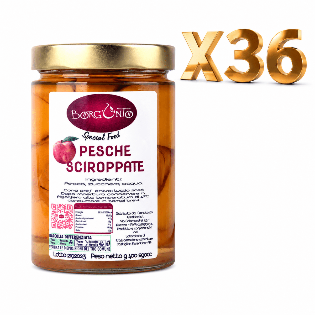 Pesche Sciroppate – Borgunto - Borgunto