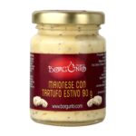 Salsa maionese artigianale con tartufo estivo, perfetta per hamburger gourmet e patatine.
