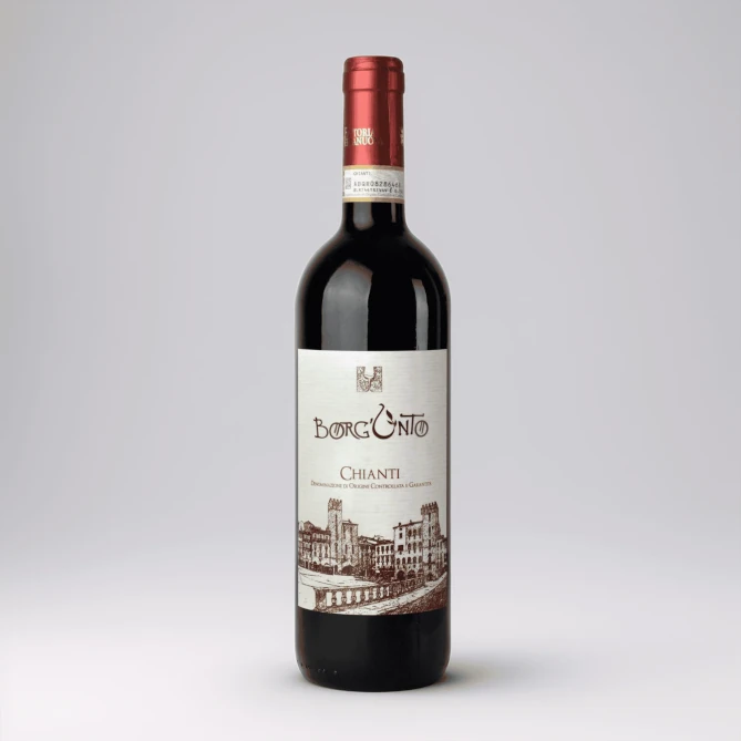 Bottiglia di Chianti Rosso DOCG Borgunto