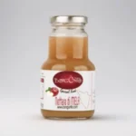 Bottiglia da 200ml di nettare di mela biologico Borgunto, succo artigianale toscano senza conservanti della Valdichiana.